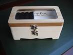 GRATIS: 2 juwelenkoffertjes, Ophalen of Verzenden, Gebruikt, Wit, Overige materialen
