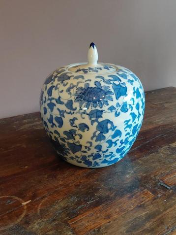  Chinese Gemberpot Blauw Porselein beschikbaar voor biedingen