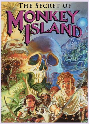 Grote 50x70cm Game Poster The Secret of Monkey Island beschikbaar voor biedingen