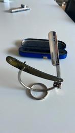 Open scheermes - Solingen + houder, Antiek en Kunst, Ophalen