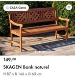 Banc de jardin en bois NEUF, Nieuw, Hout, Ophalen