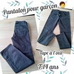 Pantalon pour garçon -Tape à l'œil-gris/bleu-T.14 ans, Pantalon, Garçon, Utilisé, Tape à l'oeil