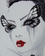 ANTOINE LIESENS / LIKE A BUTTERFLY / ACRYL DOEK / 103x83cm, Antiek en Kunst, Kunst | Schilderijen | Modern, Ophalen