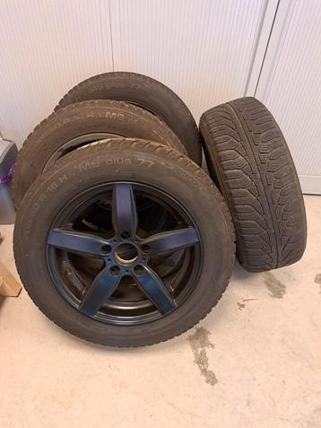 4 winterbanden met velgen Uniroyal MS 77 beschikbaar voor biedingen