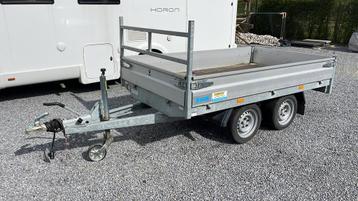 Geremde dubbelas aanhangwagen 265cmx150cm 2021