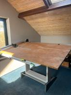 Professionele tekentafel retro en stoeltje, Doe-het-zelf en Bouw, Tekentafels, Ophalen, Zo goed als nieuw