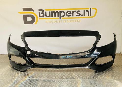 Bumper Mercedes C Klasse W205 Normaal 6xpdc 14-17 A205880012, Auto-onderdelen, Carrosserie, Bumper, Voor, Gebruikt, 6 maanden garantie