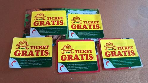 5 Gratis ticket Bobbejaanland, Tickets en Kaartjes, Recreatie | Pretparken en Attractieparken