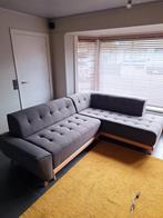 Erg nette hoekbank/-salon + identieke poef, Huis en Inrichting, Zetels | Complete zithoeken, Ophalen, Zo goed als nieuw