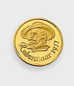 Herdenkingsmunt goud 400 jaar Rubens 1977, Postzegels en Munten, Ophalen of Verzenden