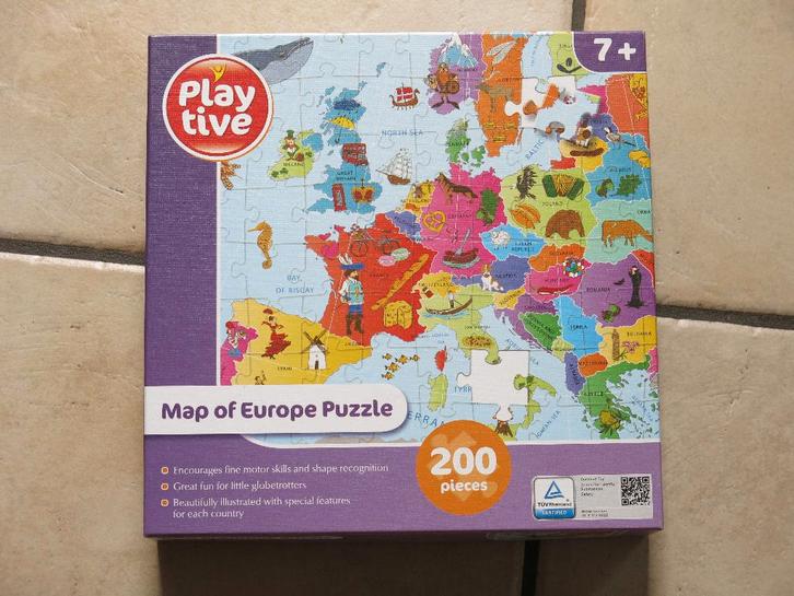 Een leerrijke puzzel Map of Europe, 200st, 7+, als nieuw, Enfants & Bébés, Jouets | Puzzles pour enfants, Comme neuf, 6 ans ou plus