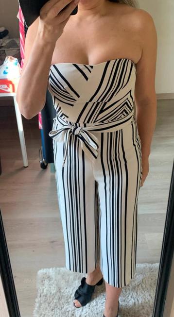Strapless gestreepte jumpsuit NIEUW beschikbaar voor biedingen