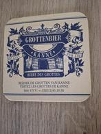 Bierviltje Grottenbier op gist van Kanne grotten, Ophalen of Verzenden, Zo goed als nieuw, Viltje(s), Overige merken