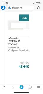 Luxe Bticino HW4808HD afdekplaat 6mod, Ophalen of Verzenden