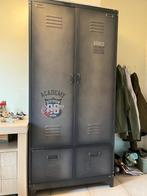 Kleerkast tiener metaal - industrieel, Maison & Meubles, Armoires | Penderies & Garde-robes, 25 à 50 cm, Utilisé, 50 à 100 cm