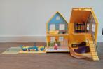 Peppa Pig luxe huis met 2 speelfiguren, Enlèvement ou Envoi, Comme neuf, Maison de poupées