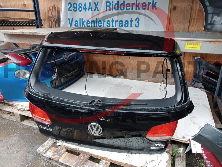 VW GOLF 6 Zwart achterklep, Auto-onderdelen, Carrosserie, Achterklep, Volkswagen, Achter, Gebruikt, Ophalen of Verzenden