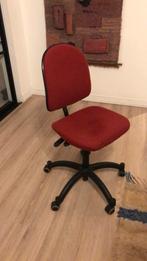 Chaise bureau rouge bordeaux, Enlèvement, Comme neuf, Rouge