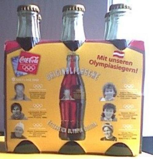 6 Coca-Cola flesjes Oostenrijk goud opdruk olympische spelen, Verzamelen, Merken en Reclamevoorwerpen, Nieuw, Ophalen of Verzenden