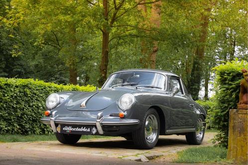 Porsche 356 C 1600 Coupe, Auto's, Porsche, Bedrijf, Lederen bekleding, Benzine, Coupé, Handgeschakeld, Zilver of Grijs