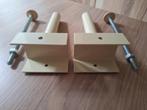 2 bedpoten *middensteun vr 2 lattenbodems. 2 Stuks Samen 10€, Ophalen, Metaal, Verstelbaar