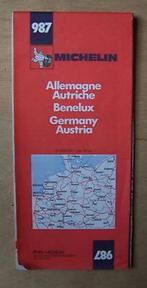 CARTE ROUTIERE MICHELIN N 987 : ALLEMAGNE-AUTRICHE-BENELUX-, Carte géographique, Allemagne, Enlèvement ou Envoi, 1800 à 2000