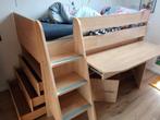 Lit superposé avec bureau, Ophalen, Zo goed als nieuw, Stapelbed