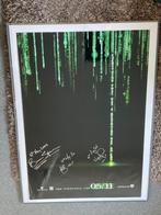 Gesigneerde poster The Matrix, Comme neuf, Cinéma et TV, Enlèvement ou Envoi, Rectangulaire vertical