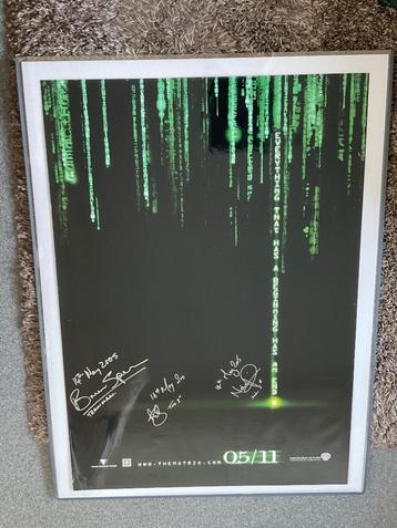 Gesigneerde poster The Matrix