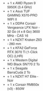AMD Ryzen 9 gamecomputer very strong, Computers en Software, Desktop Pc's, Ophalen, Le pc est monté avec différentes marques, 32 GB