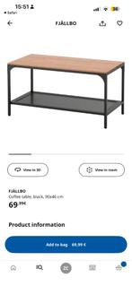 Fjalbo ikea bookcase and coffee table, Huis en Inrichting, Ophalen, Zo goed als nieuw