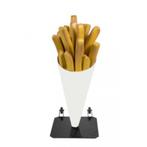 Frietzak 120 cm verrijdbaar - patatzak polyester metal base