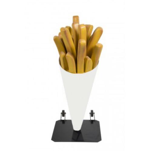 Frietzak 120 cm verrijdbaar - patatzak polyester metal base, Verzamelen, Merken en Reclamevoorwerpen, Nieuw, Ophalen