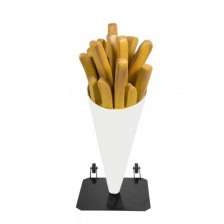 Frietzak 120 cm verrijdbaar - patatzak polyester metal base, Verzamelen, Merken en Reclamevoorwerpen, Nieuw, Ophalen