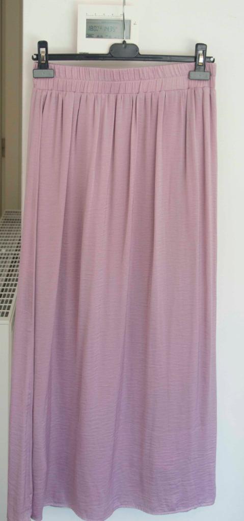 maxi rok, lange rok, zo goed als nieuw, Kleding | Dames, Rokken, Zo goed als nieuw, Maat 36 (S), Roze, Onder de knie, Verzenden