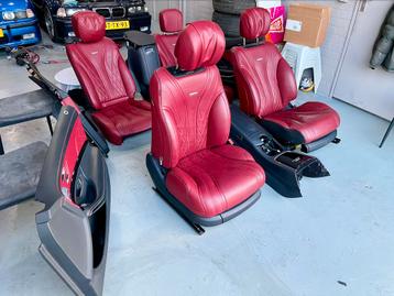 Mercedes S63 AMG Lang Designo interieur Red Nappa beschikbaar voor biedingen