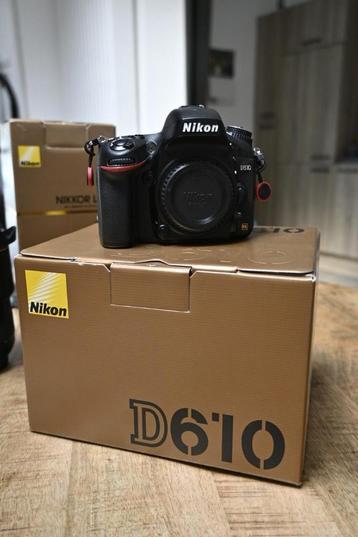 Nikon D610 (11699 clickx) + MB-D14 + Nikkor 16-35mm f4 beschikbaar voor biedingen
