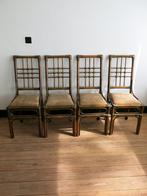 Set van vier klassieke rotan stoelen, Ophalen, Riet of Rotan, Gebruikt, Bruin