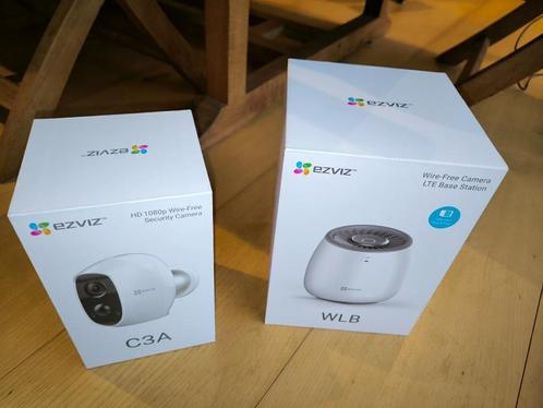 EZVIZ draadloze camerakit + 4G-basisstation, Audio, Tv en Foto, Videobewaking, Zo goed als nieuw, Binnencamera, Ophalen