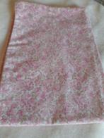 Vintage - 60 x 60 dubbelzijdige kussensloop met kleine roze, Antiek en Kunst, Ophalen of Verzenden