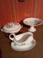 Plat, soupière et saucière en faïence, Antiquités & Art, Antiquités | Services (vaisselle) complet, Enlèvement