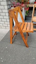 Twee retro klapstoelen, Tuin en Terras, Ophalen, Gebruikt