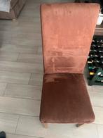 8 eetkamerstoelen, Huis en Inrichting, Ophalen, Gebruikt, Bruin, Stof