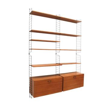 Vintage wandsysteem wandmeubel dressoir jaren '60 '70 retro beschikbaar voor biedingen