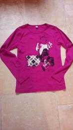 t-shirt meisjes, lange mouwen, maat 140-146 (10 jaar), Ophalen of Verzenden, Gebruikt, Meisje, Shirt of Longsleeve
