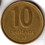 Argentinië : 10 Centavos 1993 Open 3 Munt Daejeon Zuid-Korea, Postzegels en Munten, Munten | Amerika, Ophalen of Verzenden, Zuid-Amerika
