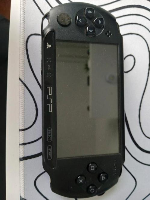 Sony PSP-1000 met hoes – zonder oplader, Games en Spelcomputers, Spelcomputers | Sony PSP, Niet werkend, PSP, Zwart, Ophalen of Verzenden