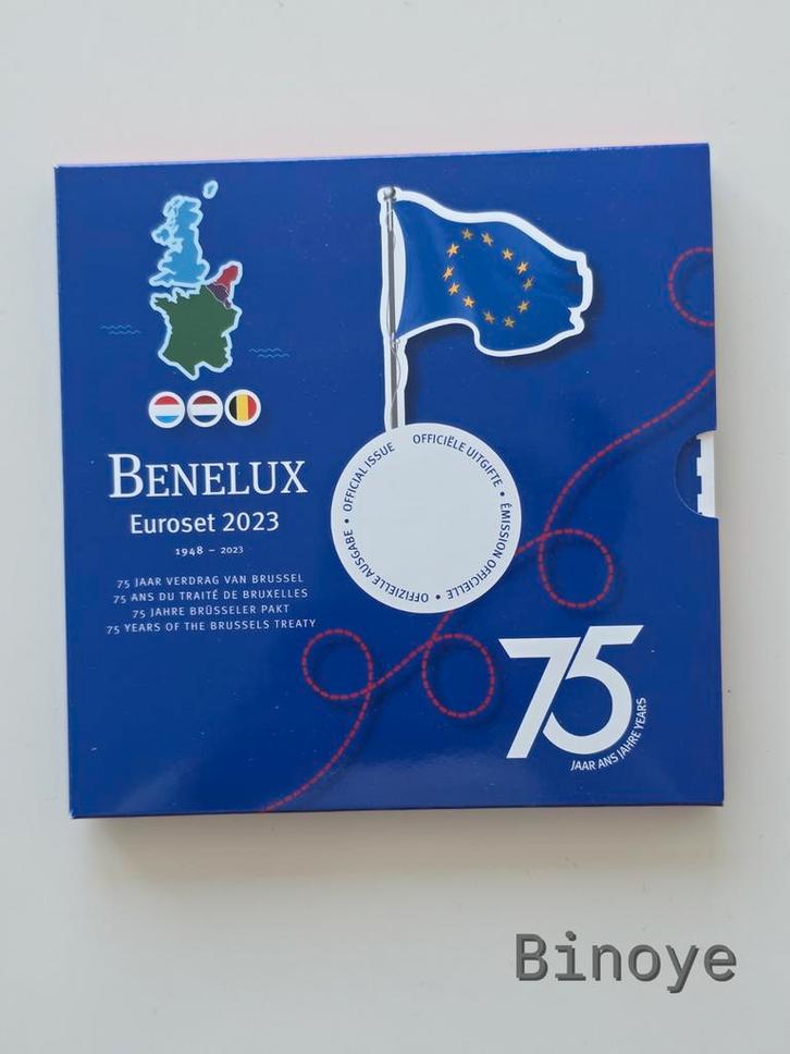 Benelux 2023 – Série euro BU + médaille traité, Timbres & Monnaies, Monnaies | Europe | Monnaies euro, Série, Autres pays, Enlèvement ou Envoi