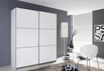 Schuifdeurkast in Wit of Wit/Zwart, Huis en Inrichting, Overige materialen, 150 tot 200 cm, Nieuw, Met hangruimte