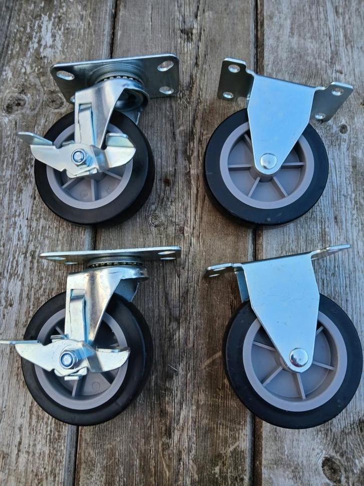 Meubelwielen, Doe-het-zelf en Bouw, Zwenkwielen, Ophalen of Verzenden
